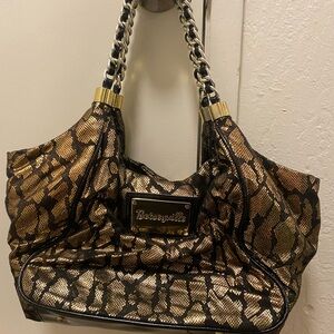 Betsey Johnson Metallic Leopard Shoulder Bag